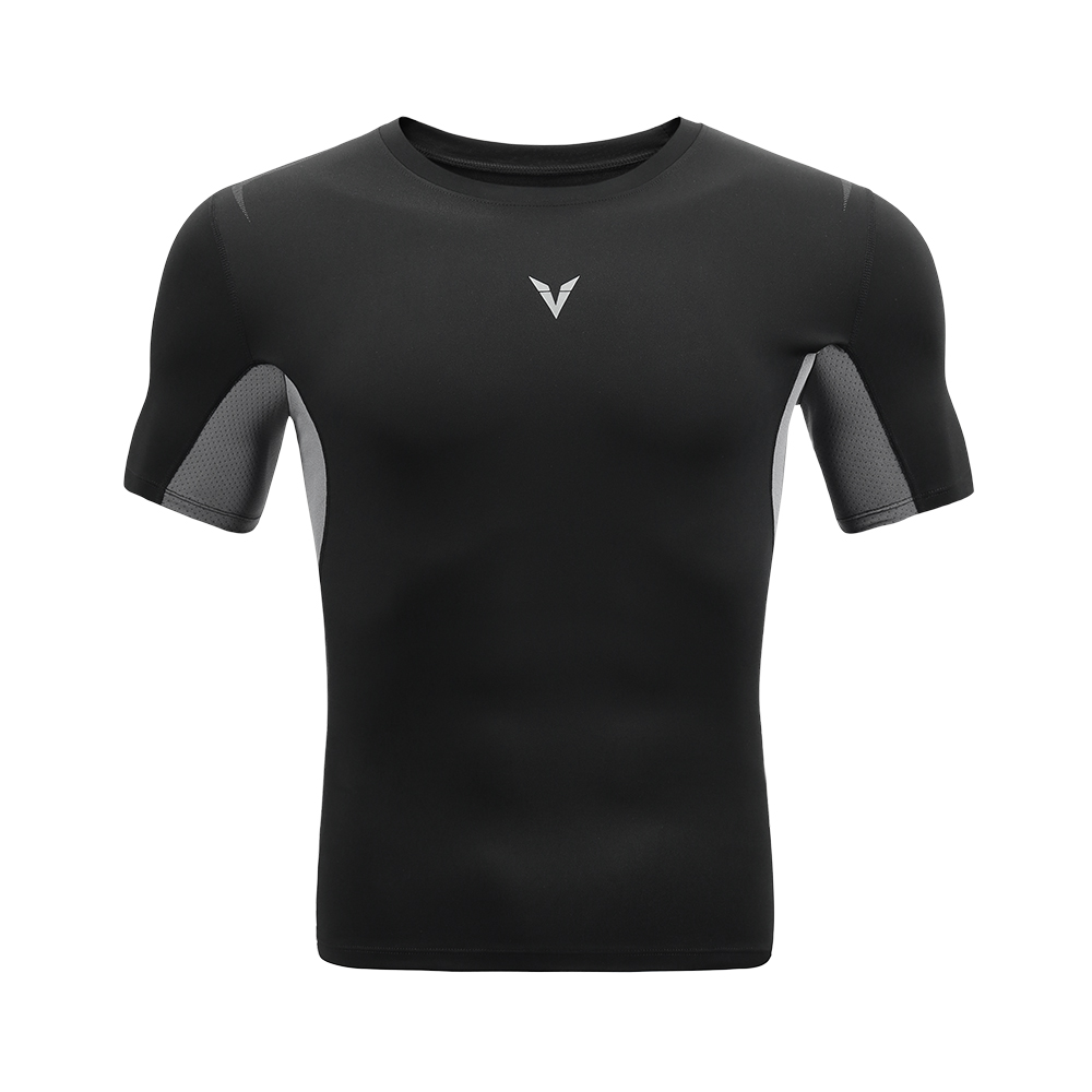 Men Fitness Sportswear Bodybui - T Shirt Tight Fit ulasan dan harga