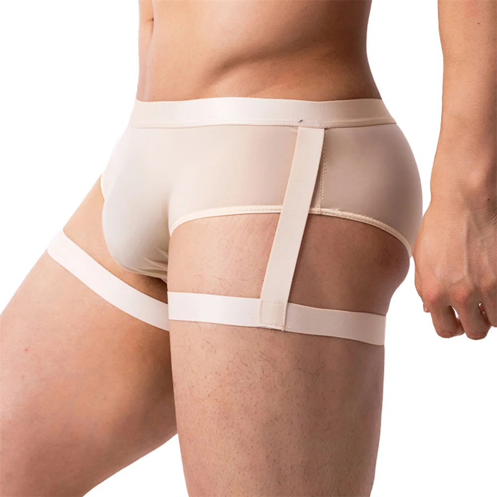 Mens Solid Color Boxers Underw - Bamboo Fiber Trunk ulasan dan harga