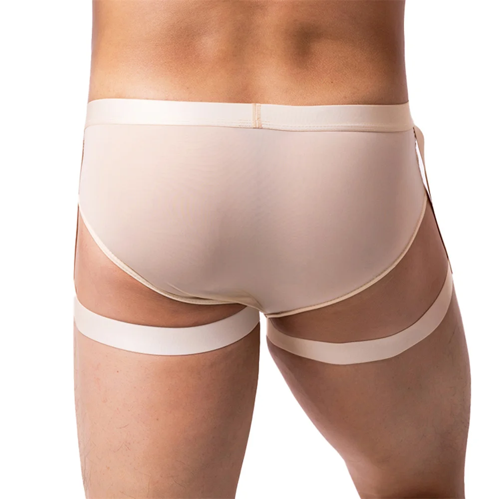 Mens Solid Color Boxers Underw - Bamboo Fiber Trunk ulasan dan harga
