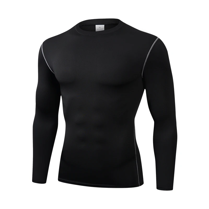 Men's long sleeved sports T-sh - T Shirt Tight Fit ulasan dan harga