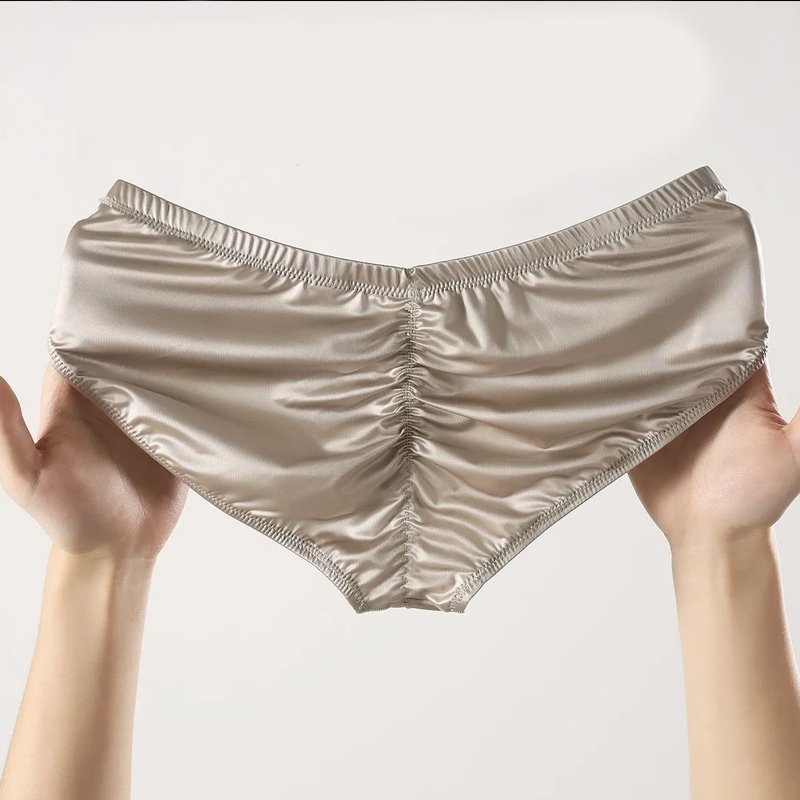 4pcs Mens Briefs Shinny Satin  - Pouch Boxer Pouch ulasan dan harga